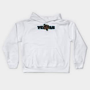 Texas Style Turquoise Kids Hoodie